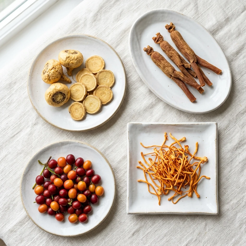Sustainably Sourced Adaptogenic Roots: Maca, Ginseng & Cordyceps